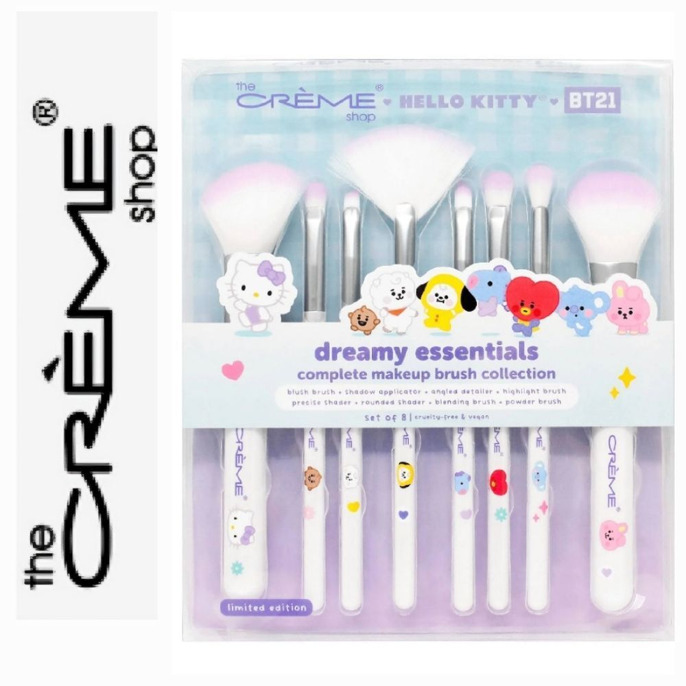 The‎ Creme Shop X Hello Kitty + BT21 Dreamy Essentials Complete Makeup Brush Set